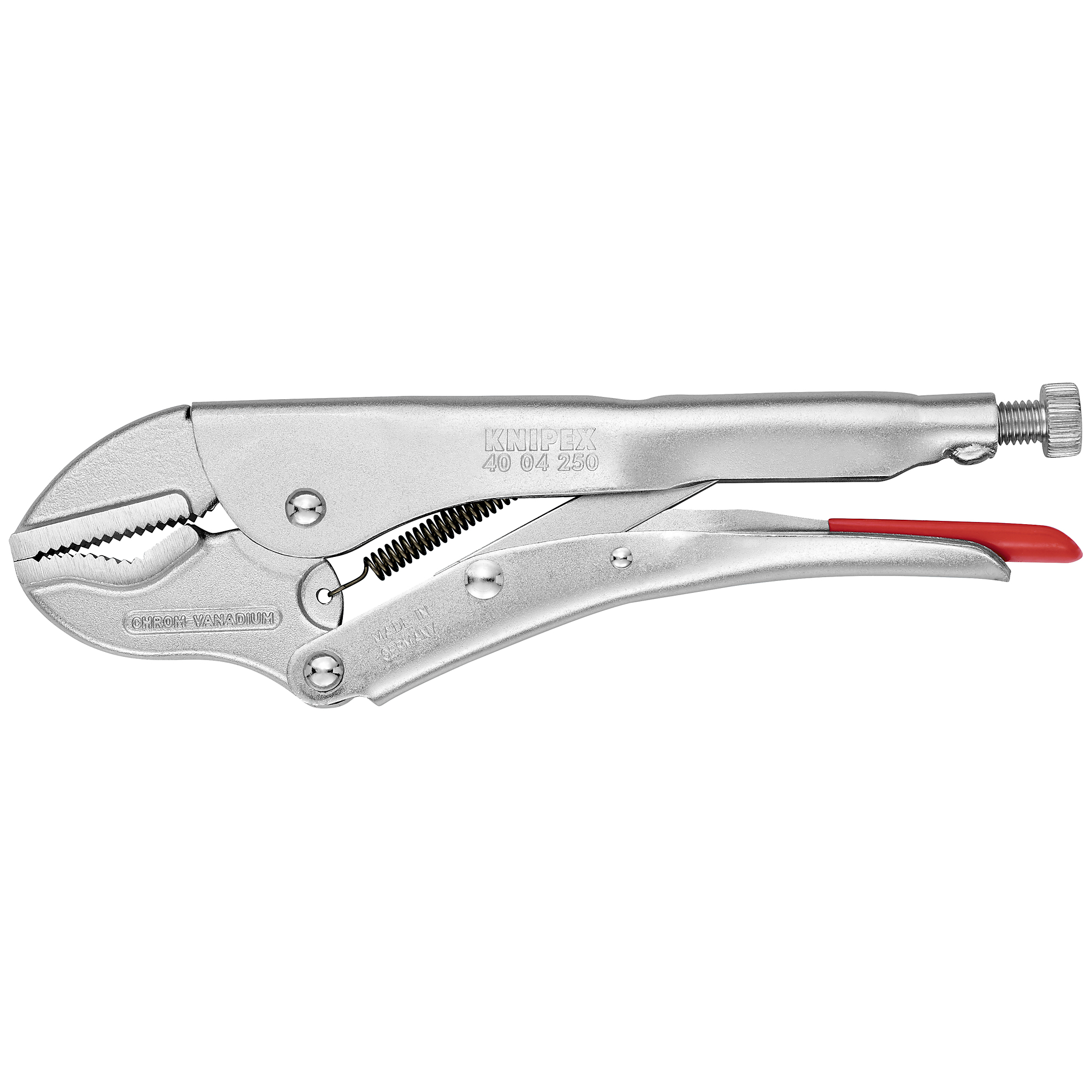 KNIPEX Universal Grip Pliers - 10in., Serrated, Steel, 1.375in. Jaw Capacity, Model# 40 04 250